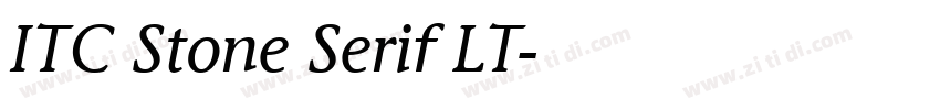 ITC Stone Serif LT字体转换